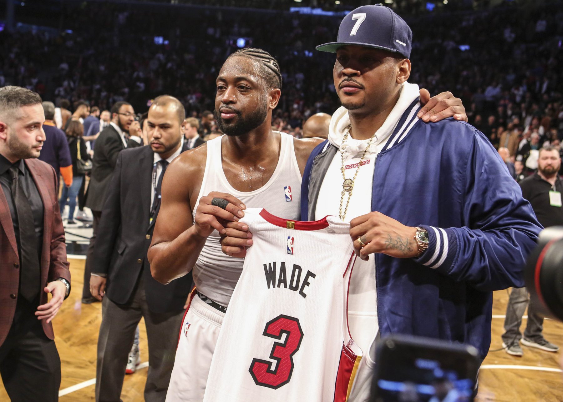 Photo of Carmelo Anthony  & his friend Dwyane Wade