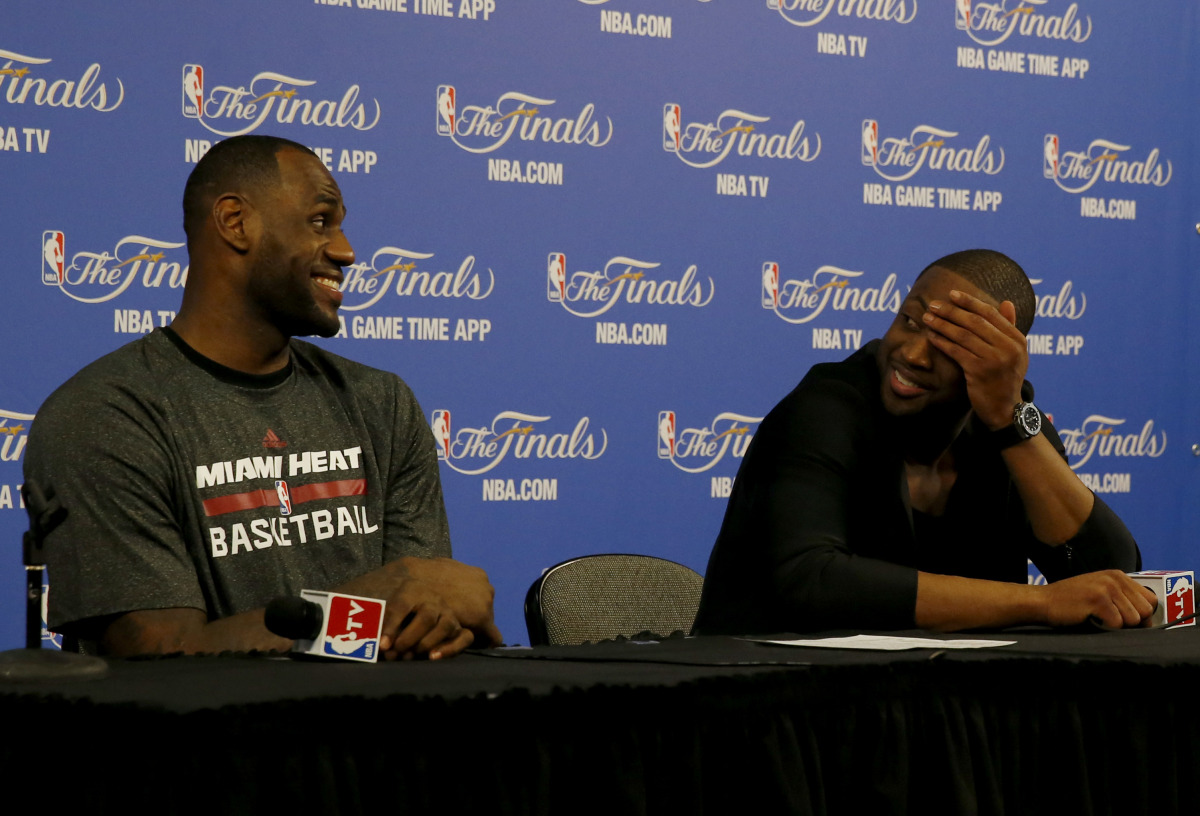 Heat Nation Video: LeBron and D. Wade's Hilarious Response to Reporter's Question