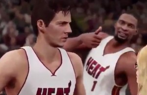Video: Chris Bosh with the Hilarious Video Bomb in NBA 2K16