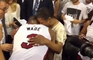 Dwyane Wade and His Mom