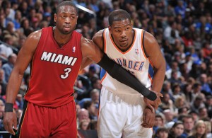 Dwyane Wade and Kevin Durant