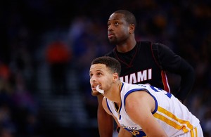 Dwyane Wade and Stephen Curry