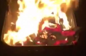 Video: Fans Seeing Lighting Dwyane Wade's Jersey on Fire