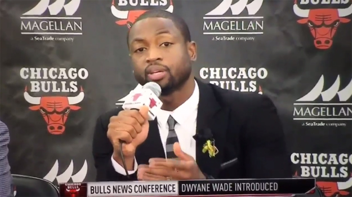 Dwyane Wade Chicago Bulls Press Conference