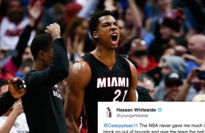 NBA Snubs Hassan Whiteside in Top 50 Blocks of 2016 Video, Whiteside Reacts Accordingly