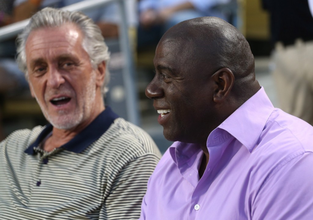Report: Los Angeles Lakers President Magic Johnson Being Mentored by Pat  Riley