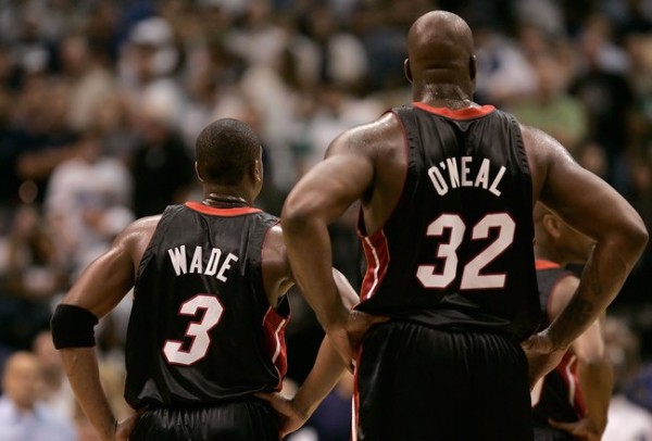Dwyane Wade and Shaquille O'Neal