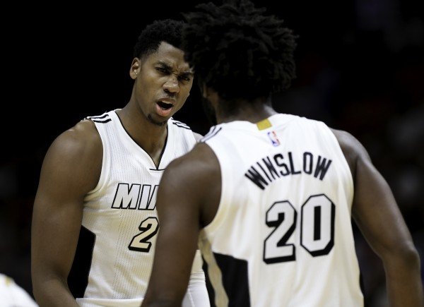 Hassan Whiteside and Justise Winslow
