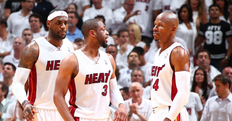 LeBron James, Dwyane Wade, and Ray Allen Miami Heat