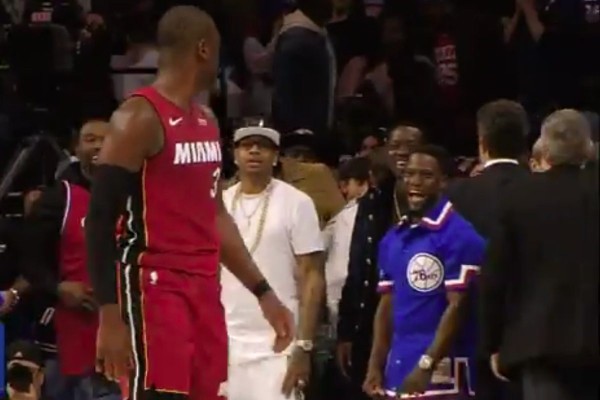 Dwyane Wade, Allen Iverson, and Kevin Hart