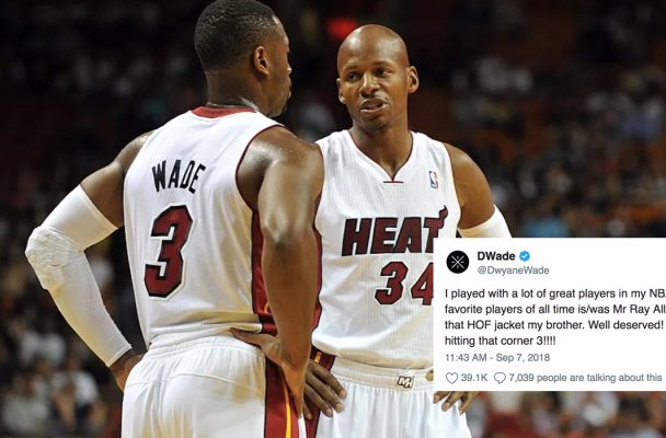 Dwyane Wade and Ray Allen Miami Heat