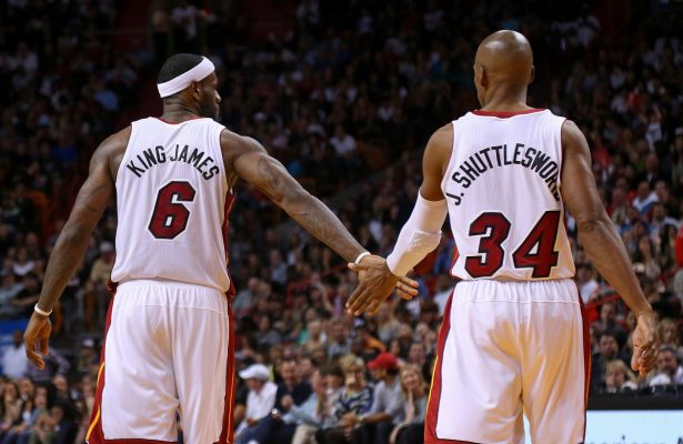 LeBron James and Ray Allen
