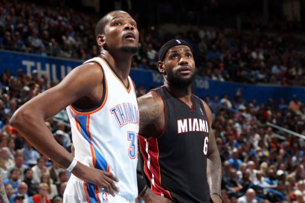 Kevin Durant and LeBron James 2011