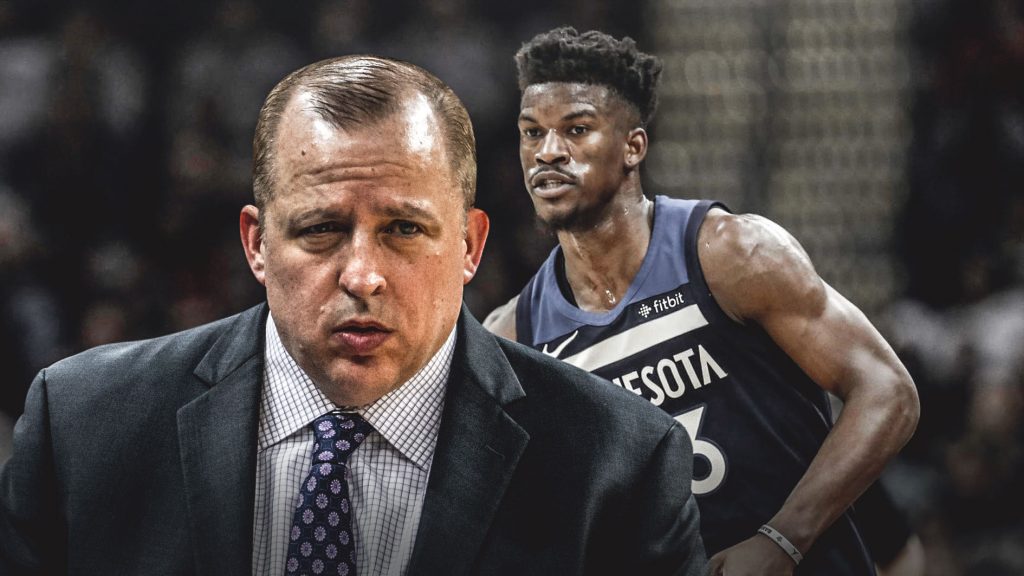 Tom Thibodeau and Jimmy Butler