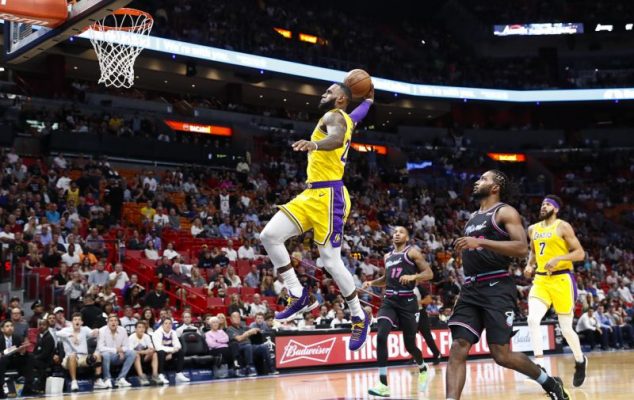 LeBron James Lakers Heat