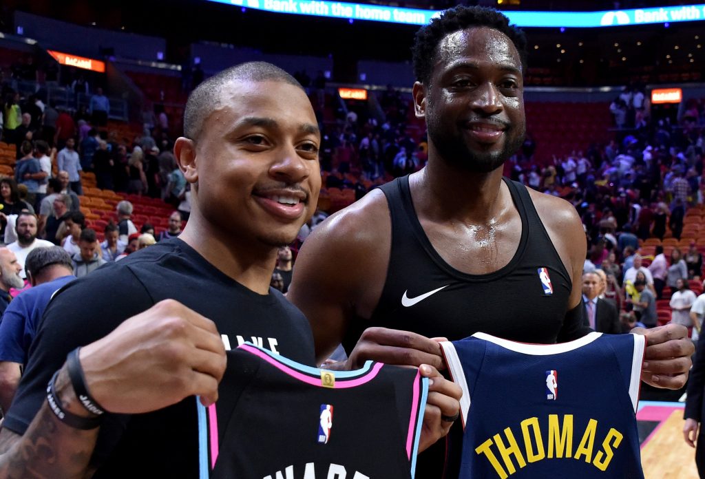 Isaiah Thomas and Dwyane Wade