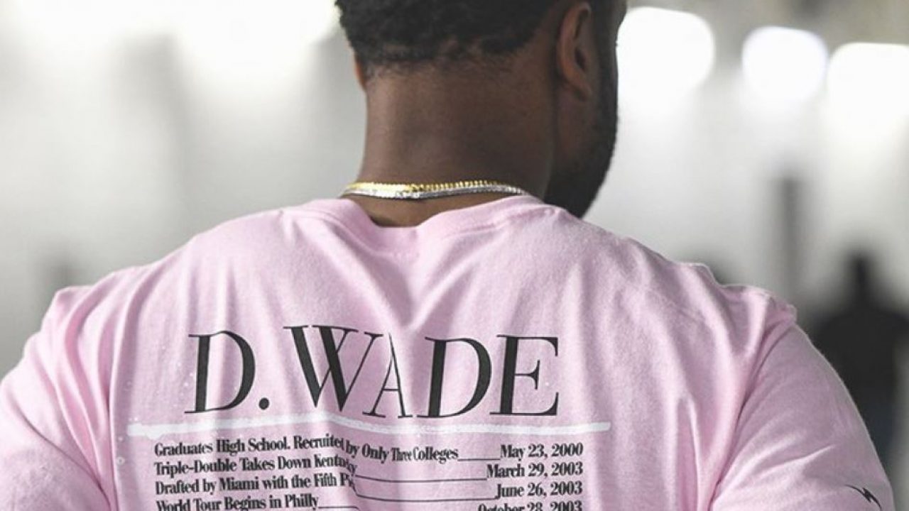 Dwyane Wade World Tour Bleacher Report Long Sleeve T Shirt Medium White D  Wade