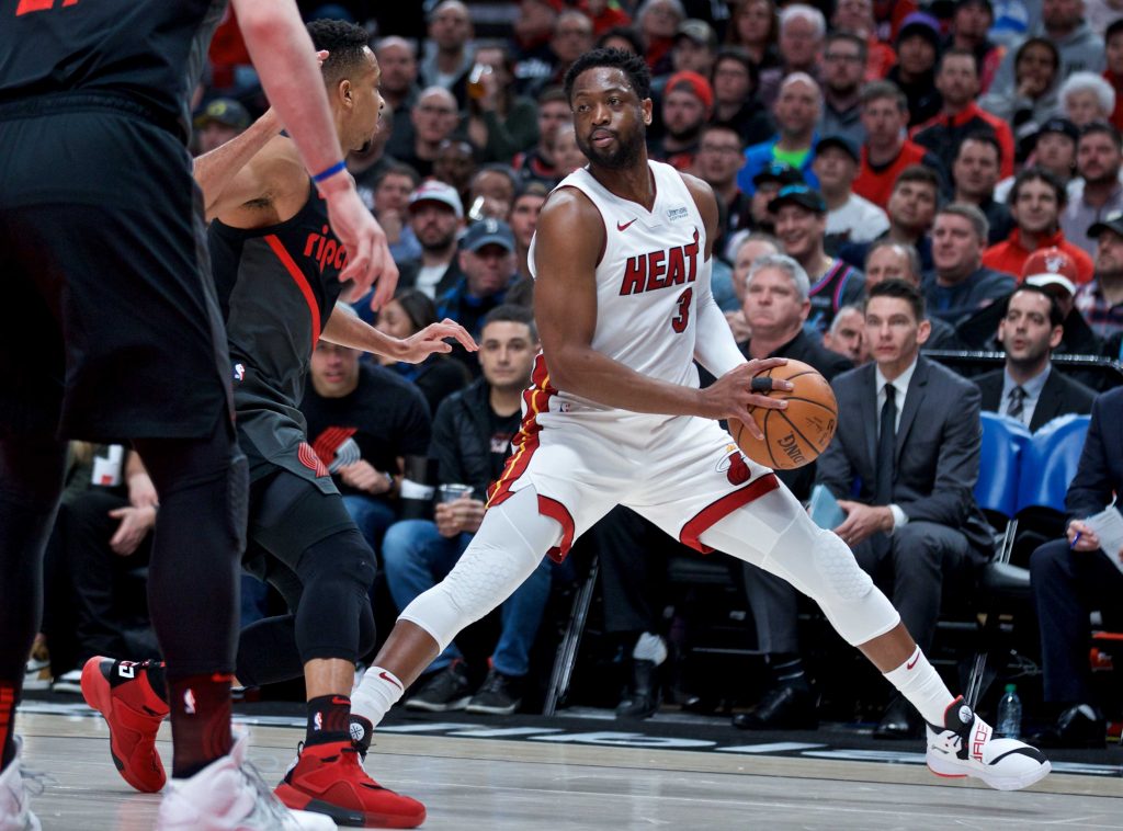 Dwyane Wade Miami Heat Trail Blazers