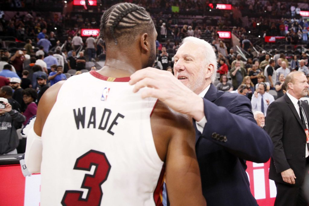 Miami Heat Dwyane Wade San Antonio Spurs Gregg Popovich