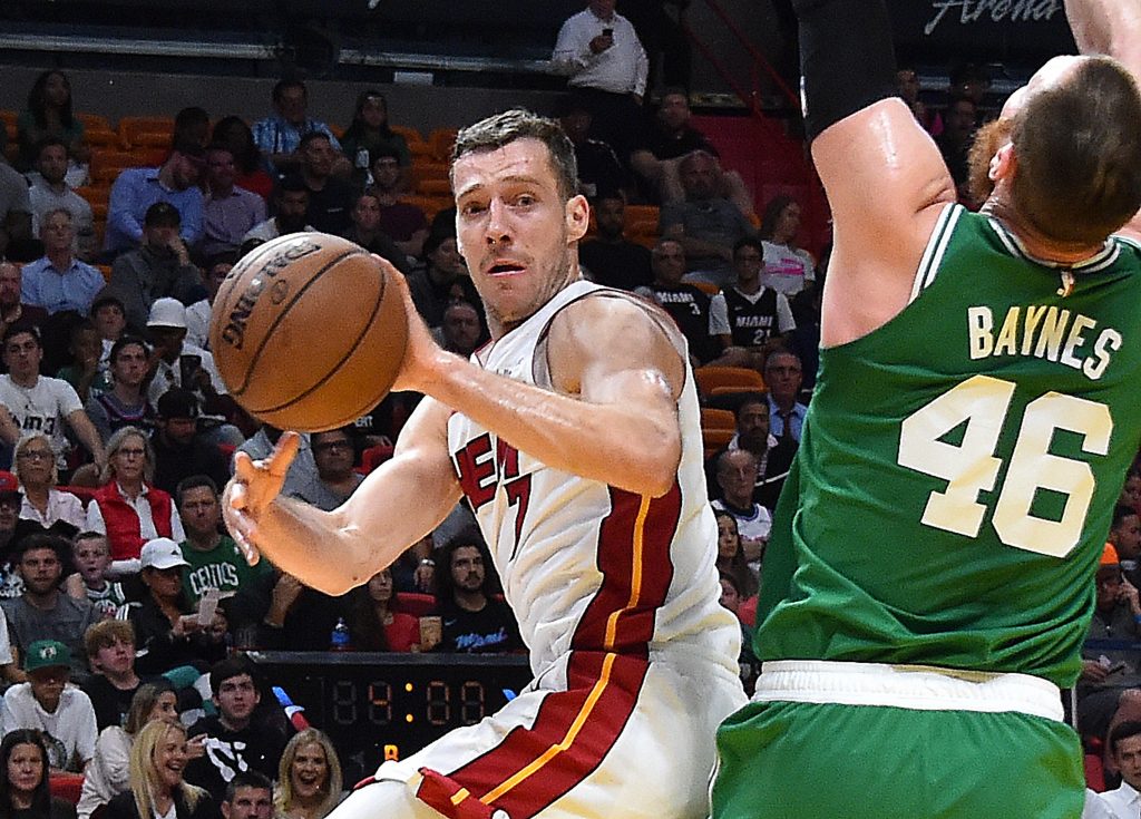 Miami Heat Boston Celtics Goran Dragic Aron Baynes