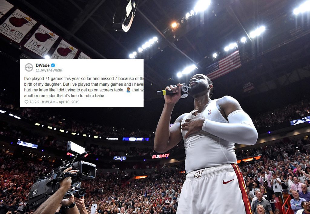 Dwyane Wade Gives One Last Hilarious Reason Why It’s Time to Retire