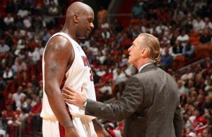 Pat Riley and Shaquille O'Neal