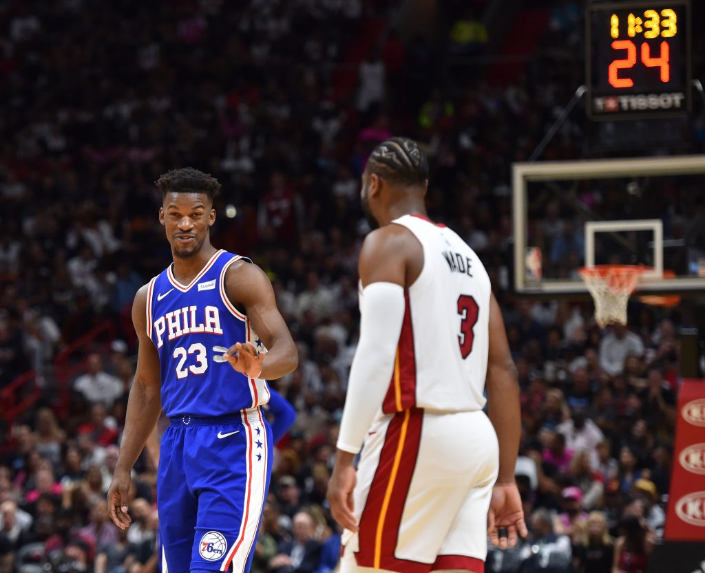 Miami Heat Philadelphia 76ers Jimmy Butler Dwyane Wade