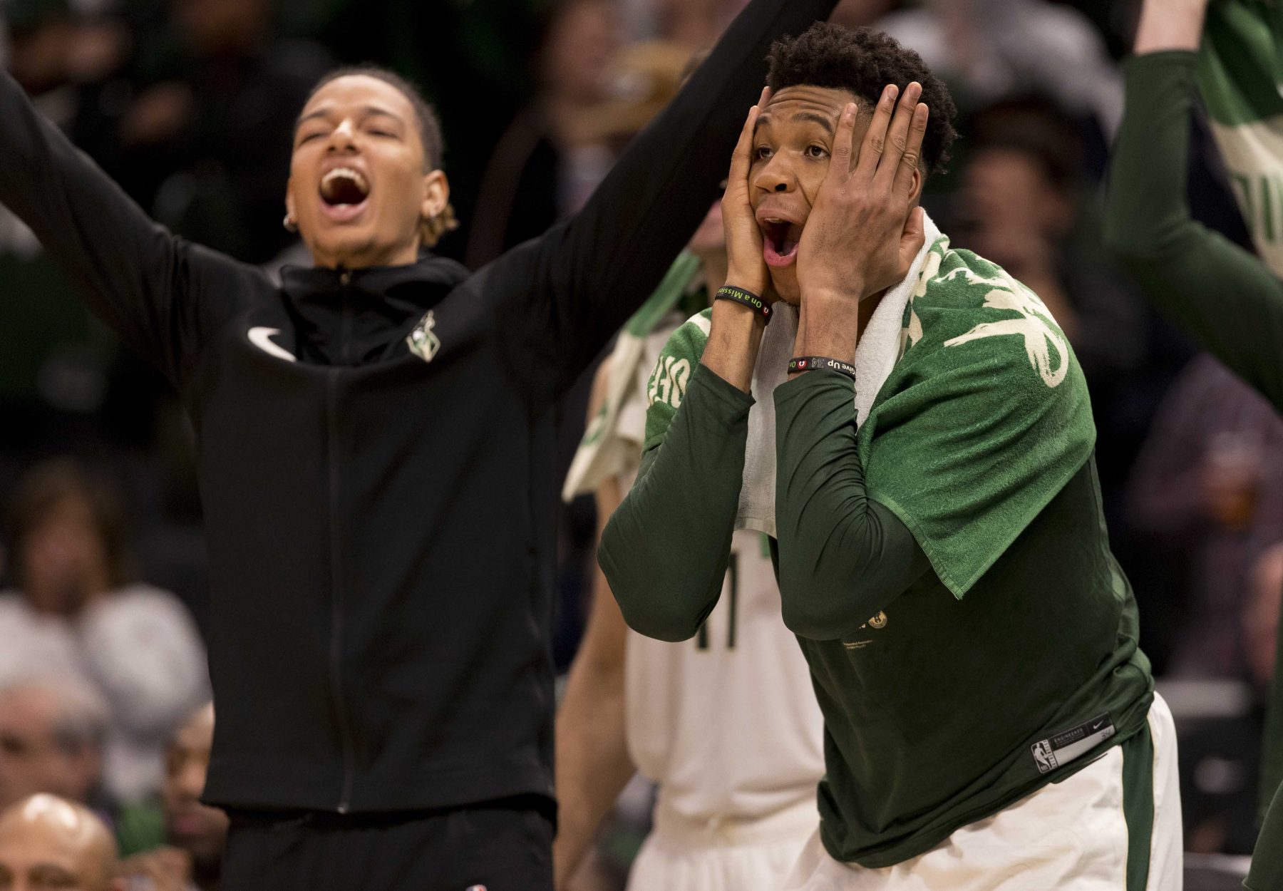 Milwaukee Bucks and Boston Celtics