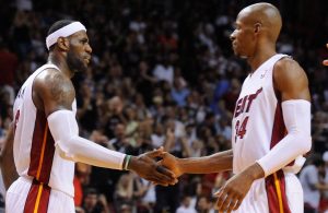 LeBron James and Ray Allen