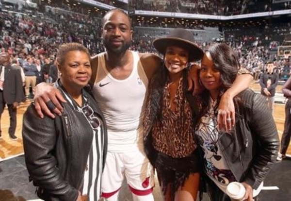 Dwyane Wade, Gabrielle Union and His Mom