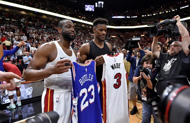 Jimmy Butler and Dwyane Wade