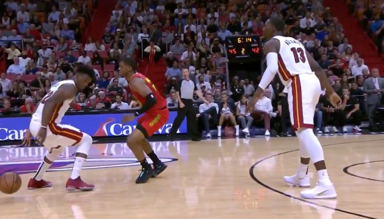 Video: Jimmy Butler Viciously Breaks Tyrone Wallace’s Ankles - Heat Nation
