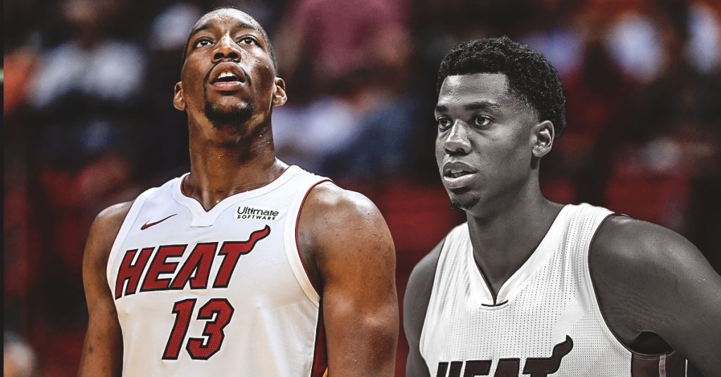 Bam Adebayo and Hassan Whiteside