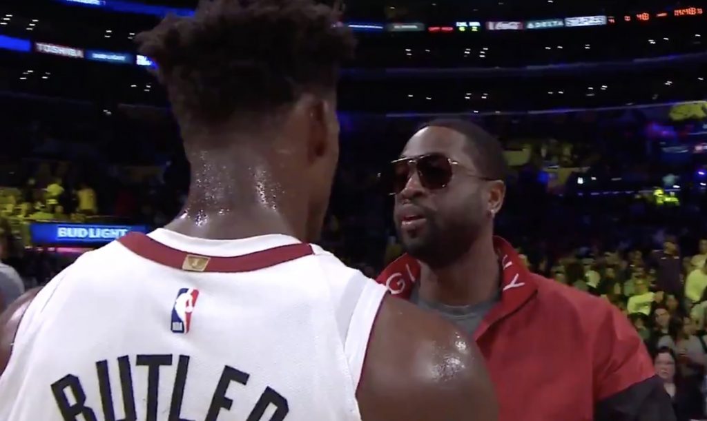 Dwyane Wade and Jimmy Butler