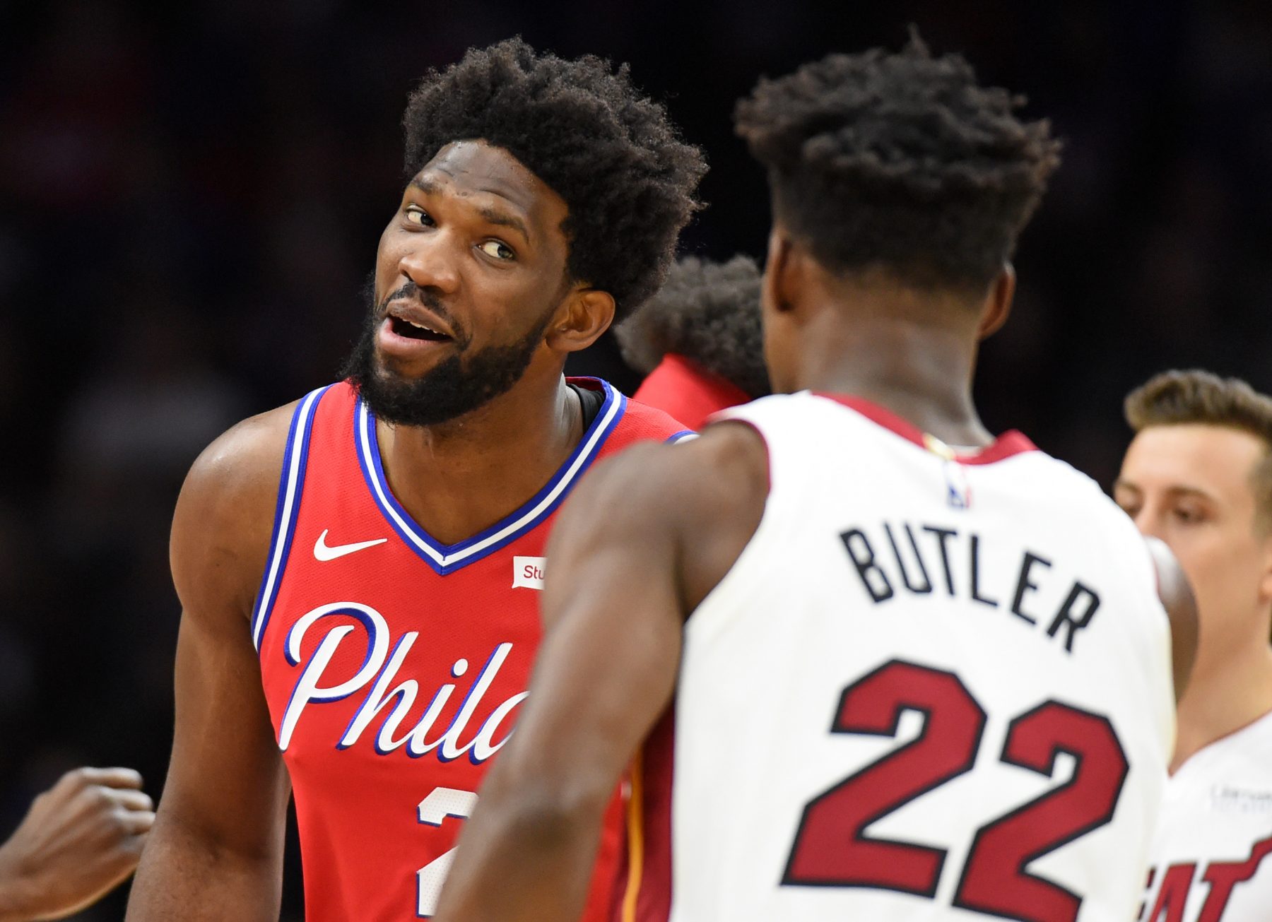 Joel Embiid and Jimmy Butler