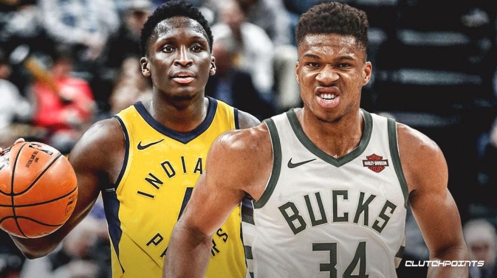 Victor Oladipo and Giannis Antetokounmpo