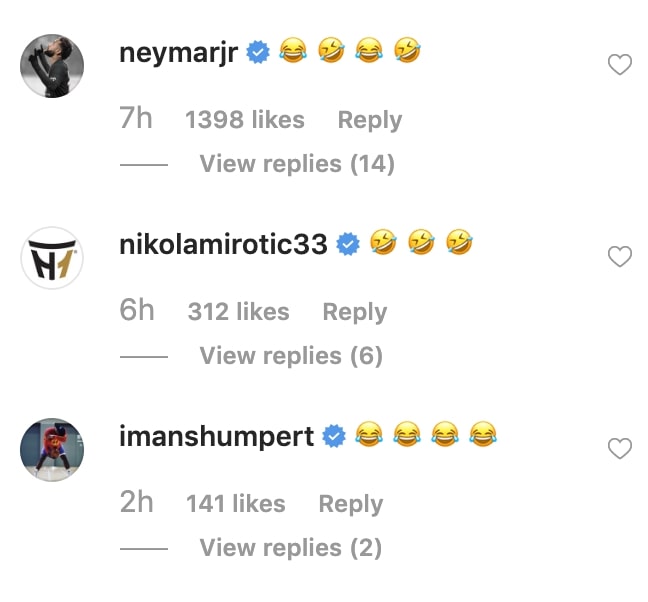 Neymar and Iman Shumpert