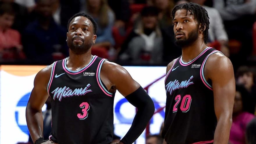 Dwyane Wade and Justise Winslow