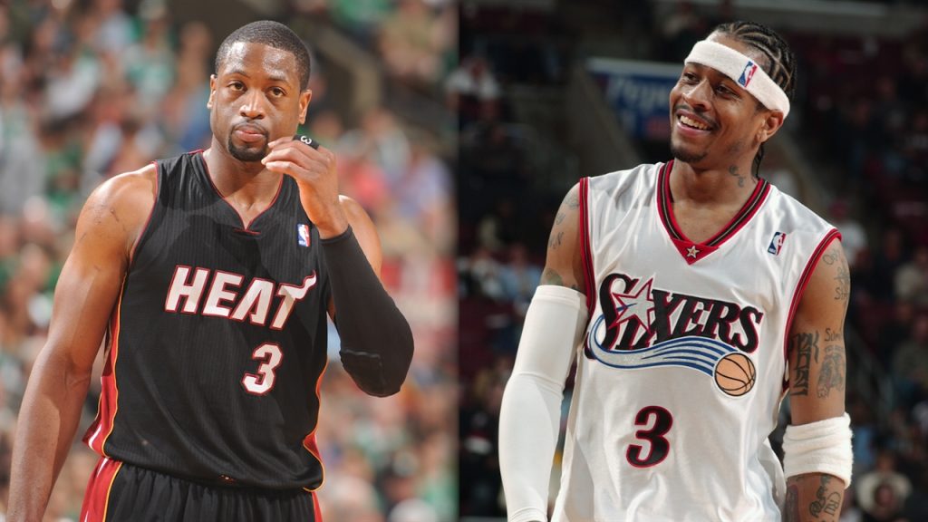 Legion Hoops on X: Dwyane Wade on Allen Iverson: “I wore an arm sleeve  throughout my career because AI did… From the bottom of my heart, you are  the culture and we