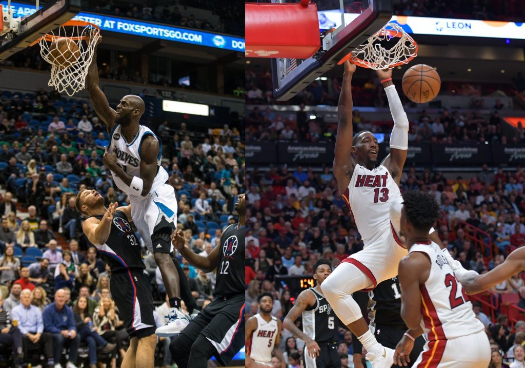 Kevin Garnett and Bam Adebayo