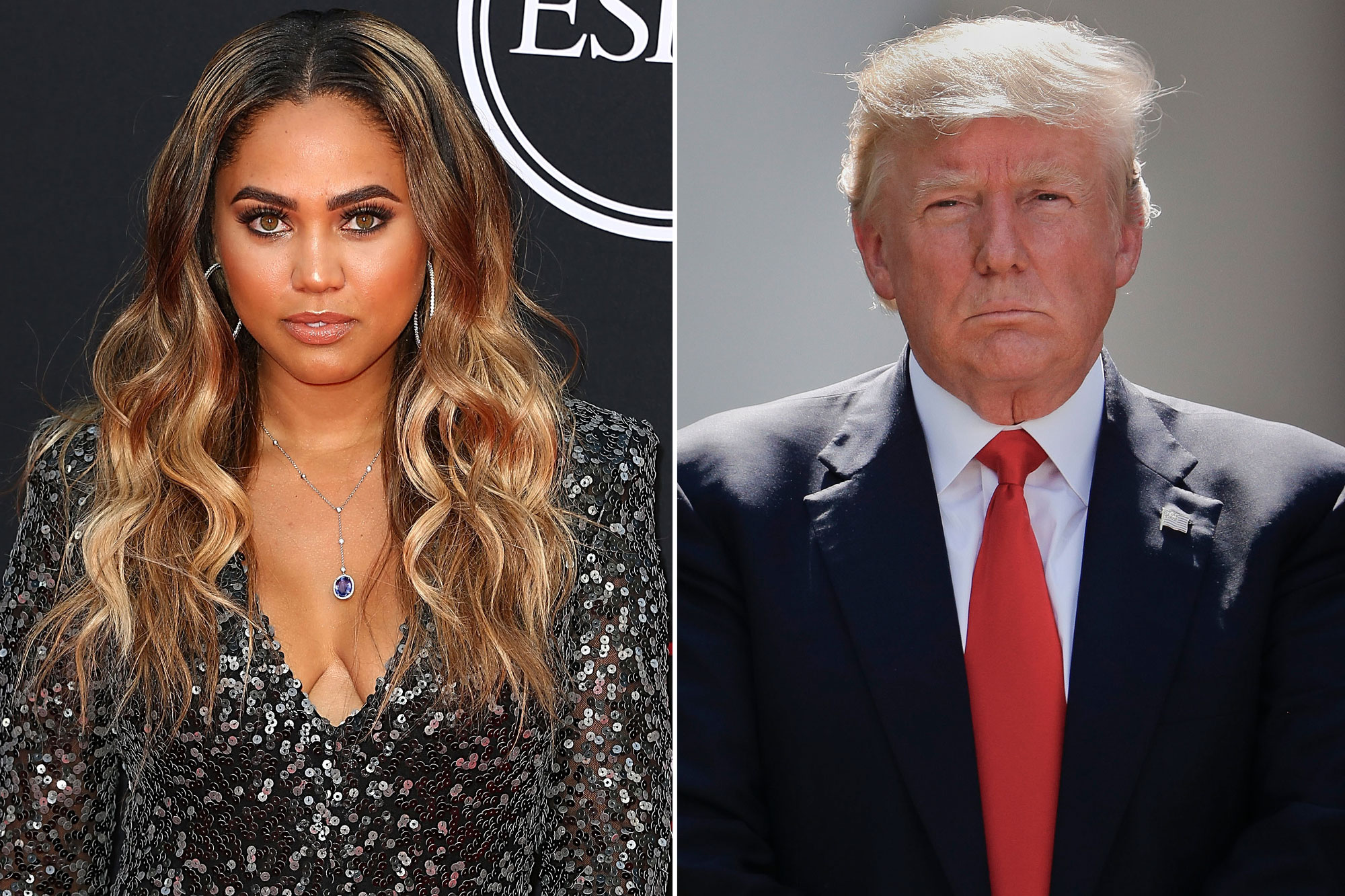Ayesha Curry and Donald Trump