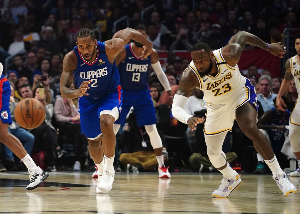 Kawhi Leonard and LeBron James