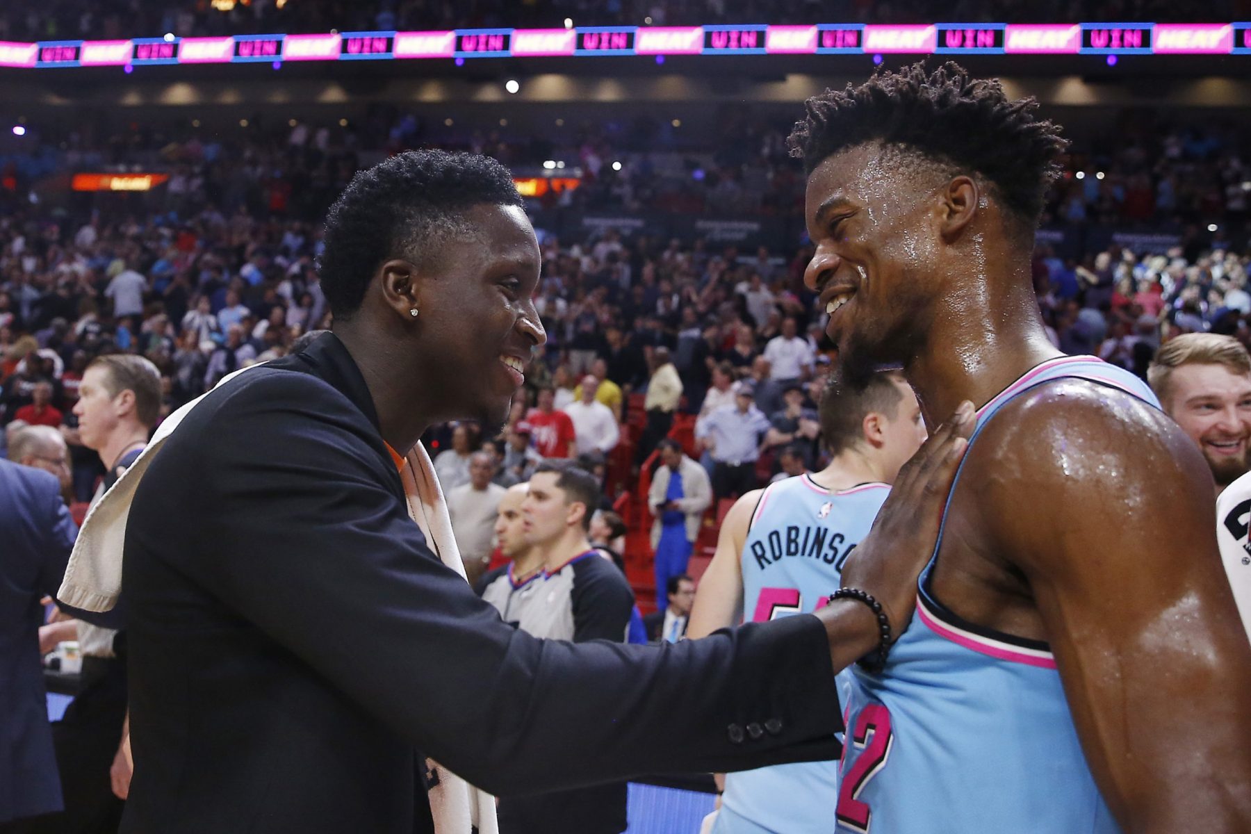 Victor Oladipo and Jimmy Butler