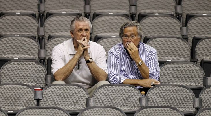 Pat Riley and Micky Arison