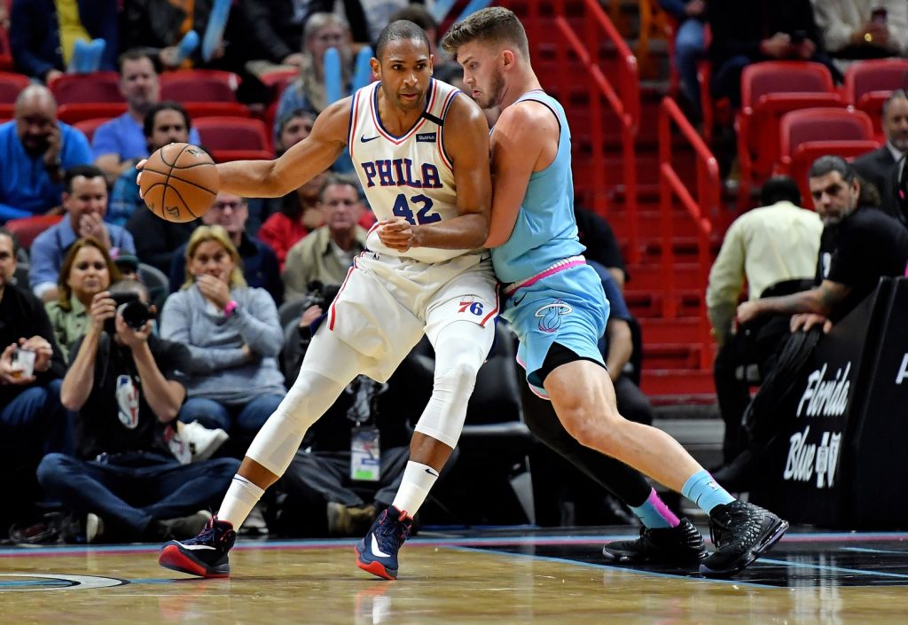 Meyers Leonard and Al Horford