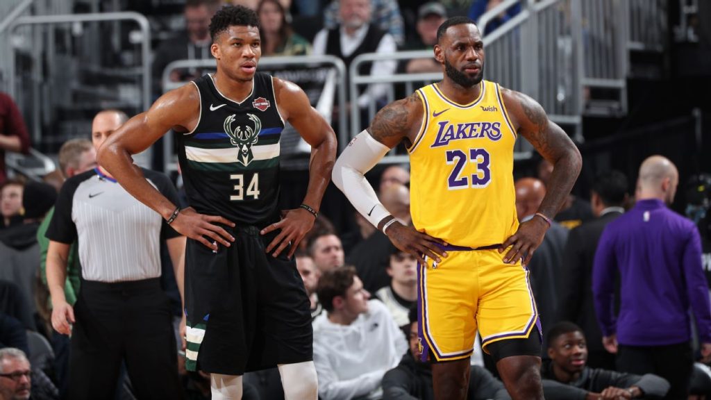 Giannis Antetokounmpo and LeBron James