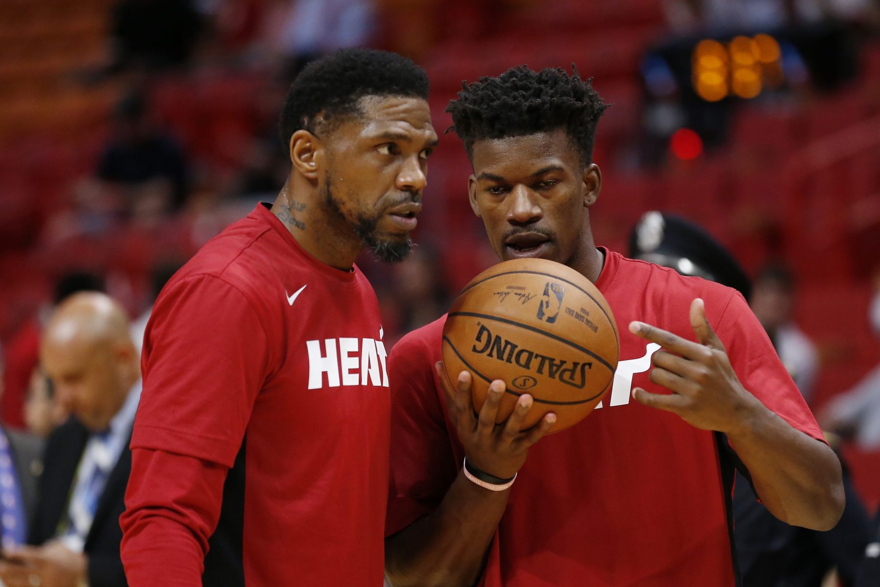 Udonis Haslem and Jimmy Butler