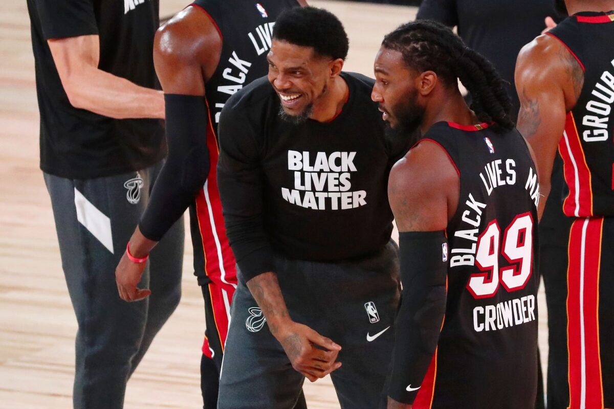 Udonis Haslem and Jae Crowder