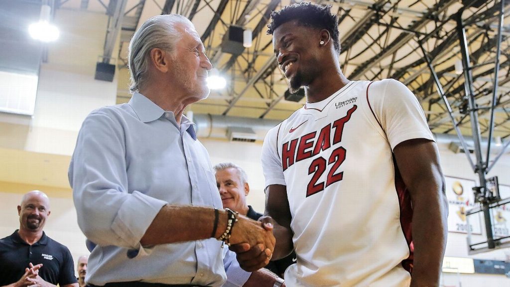 Pat Riley and Jimmy Butler