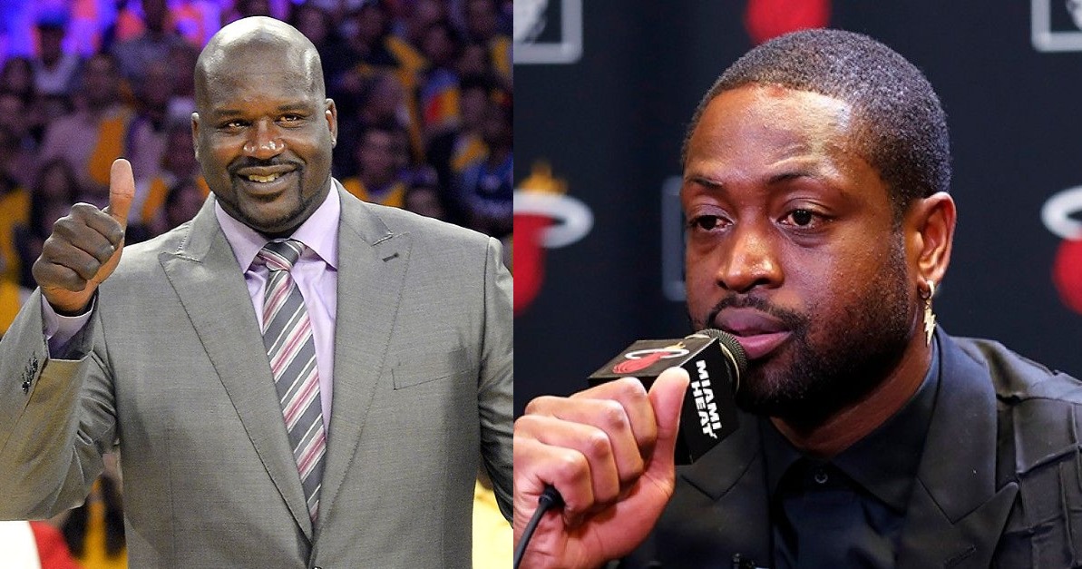 Shaquille O'Neal and Dwyane Wade